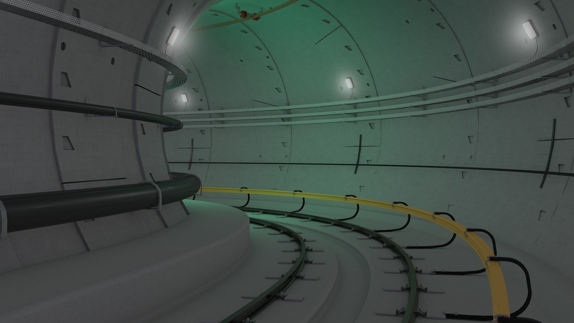 Railway Tunnel Adjustable 3D model_38