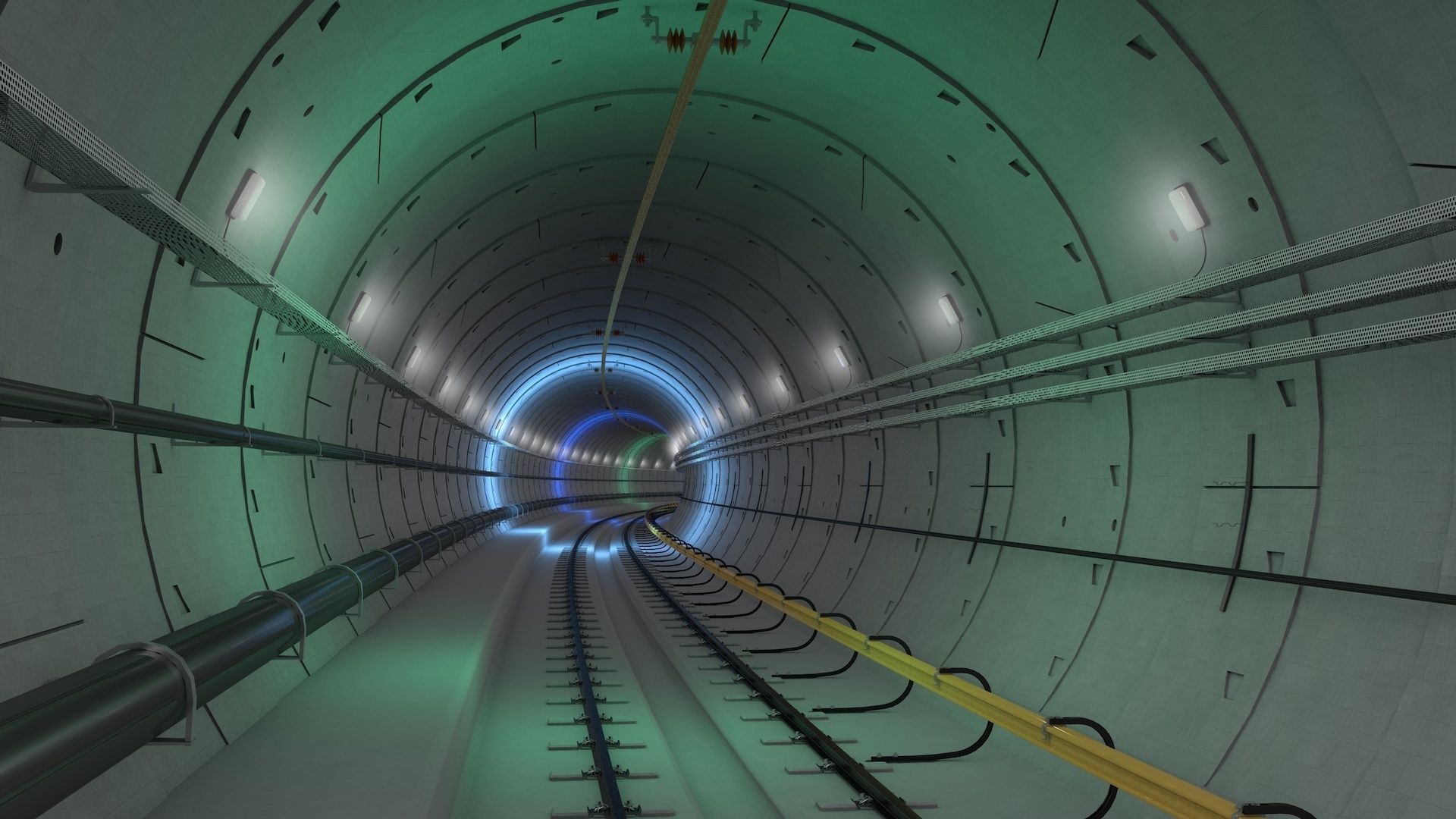 Railway Tunnel Adjustable 3D model_29