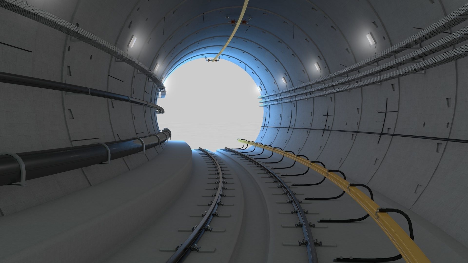 Railway Tunnel Adjustable 3D model_40