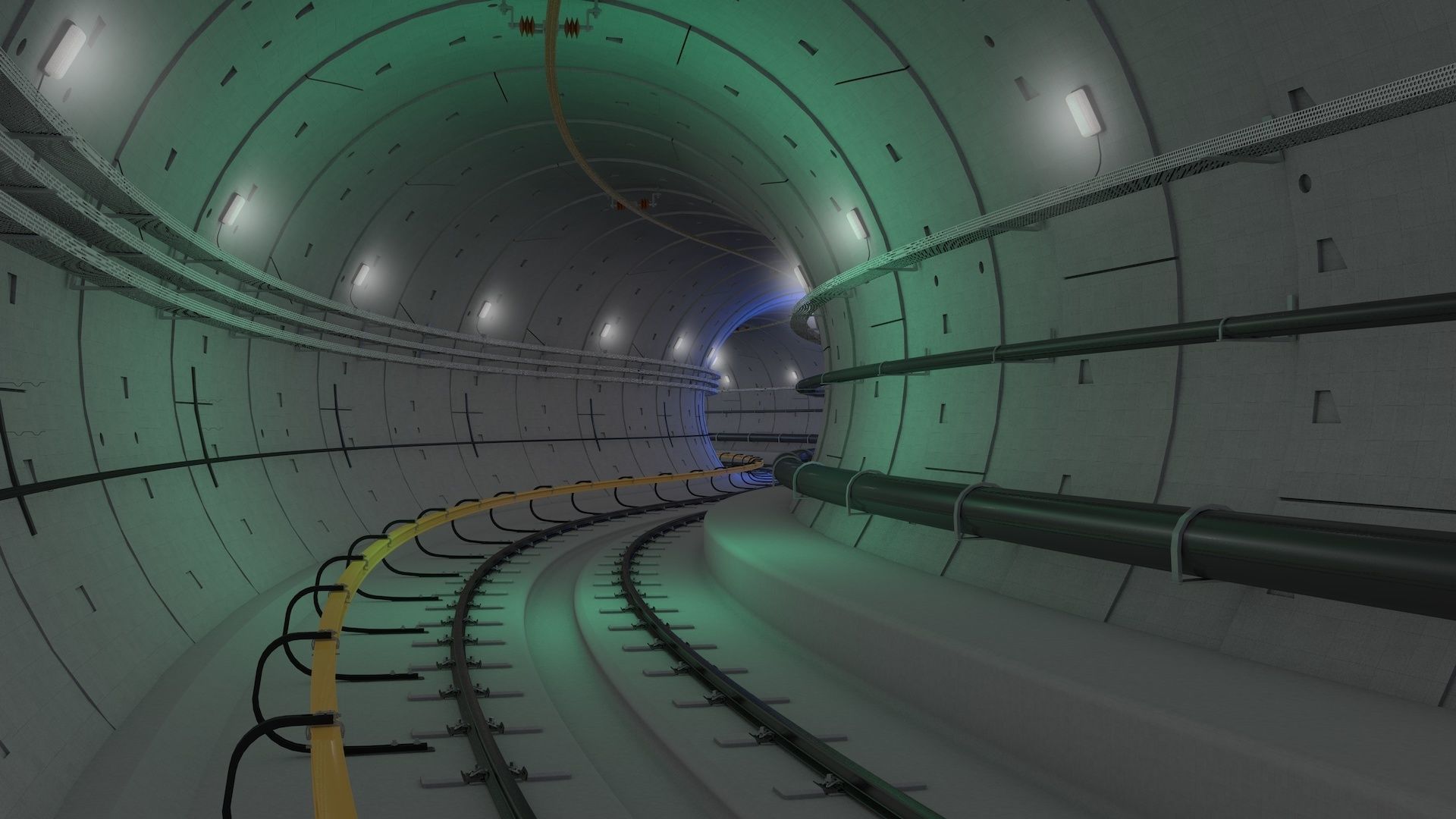 Railway Tunnel Adjustable 3D model_21