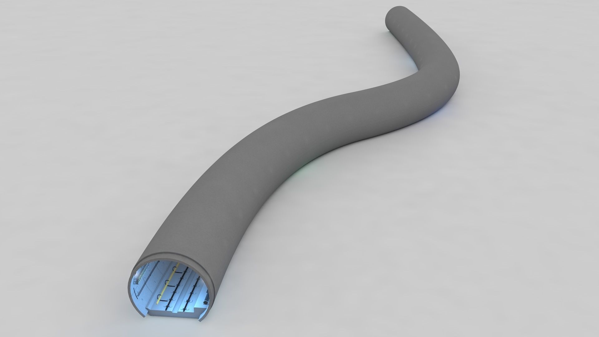 Railway Tunnel Adjustable 3D model_19