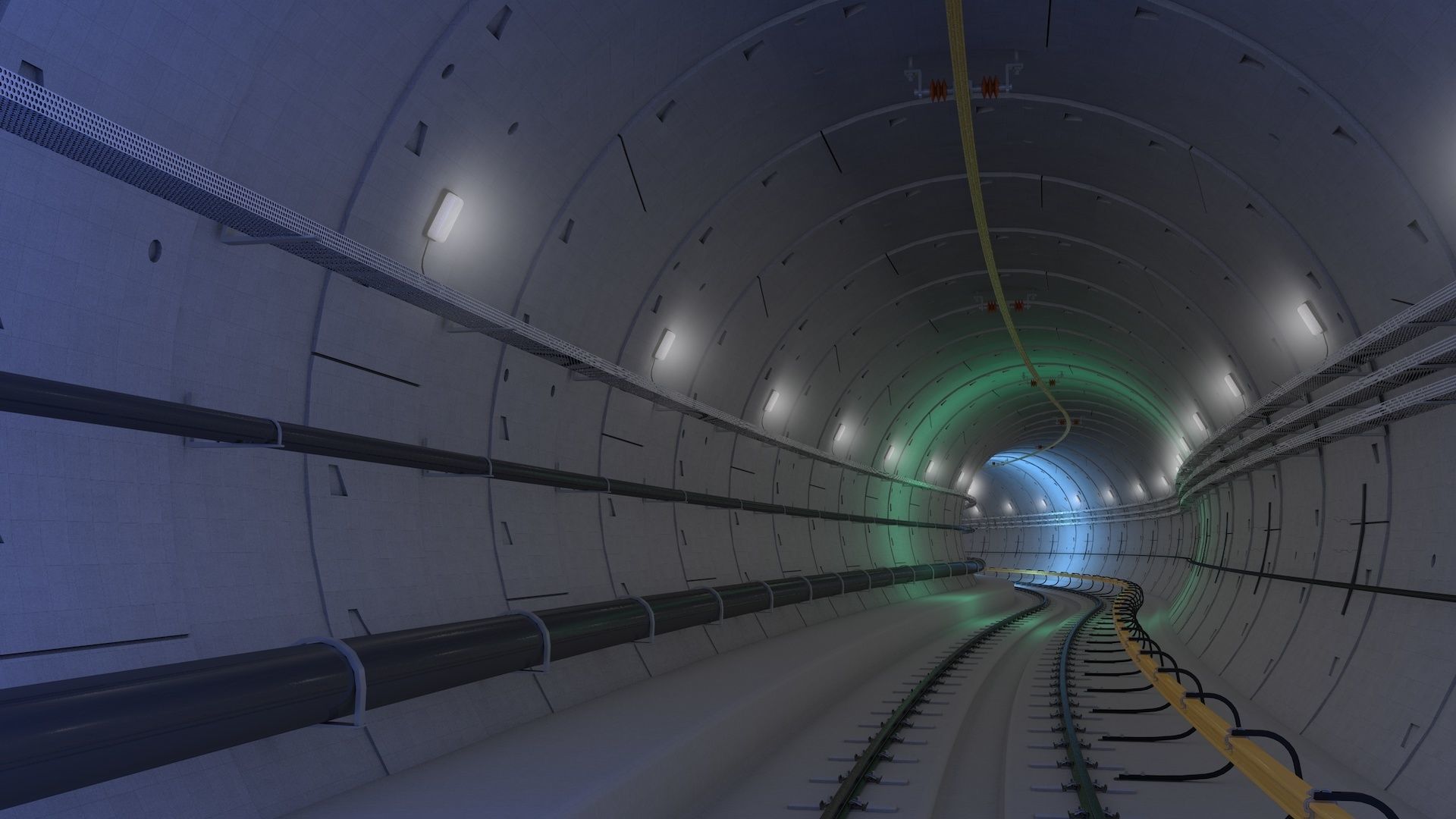 Railway Tunnel Adjustable 3D model_31