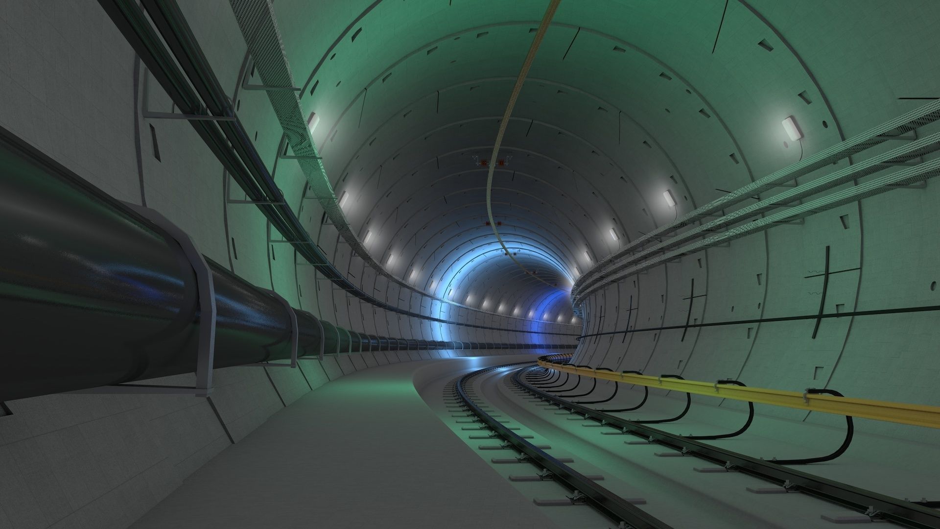 Railway Tunnel Adjustable 3D model_30