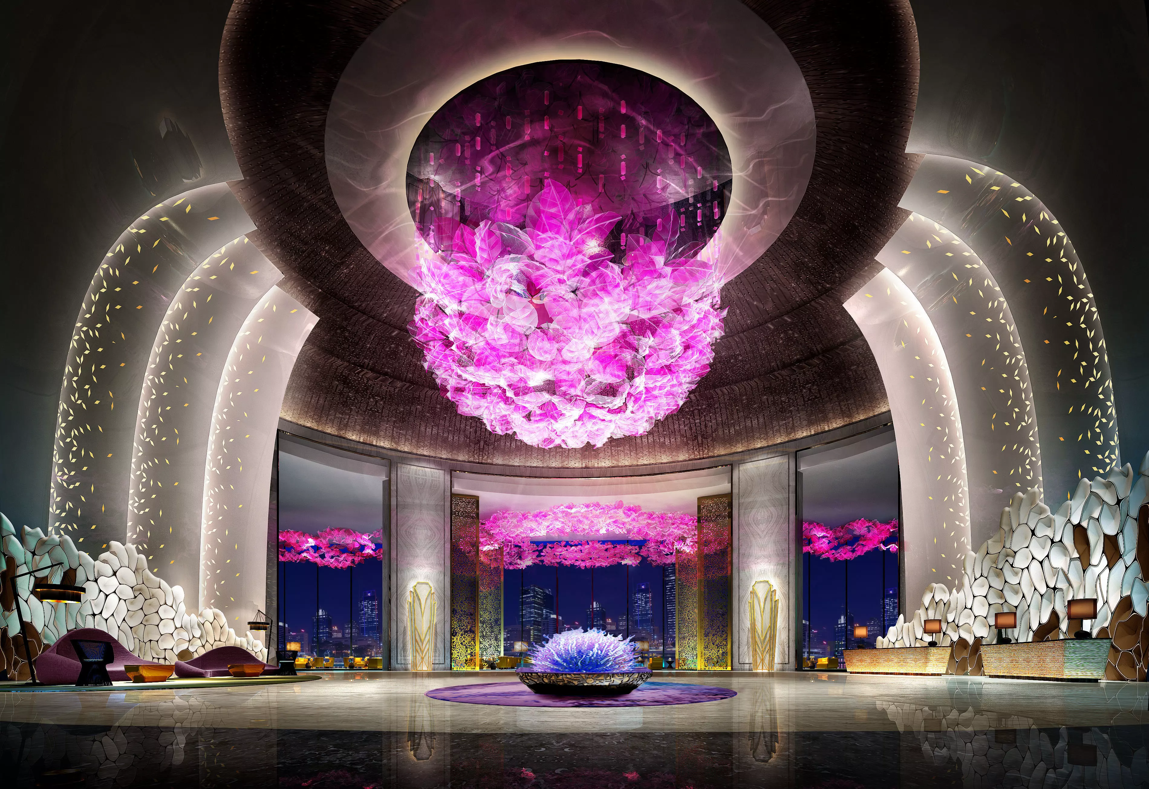 hotel lobby 3D model_0