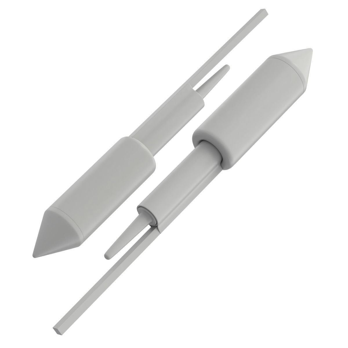 Firework Rockets 3D model_11