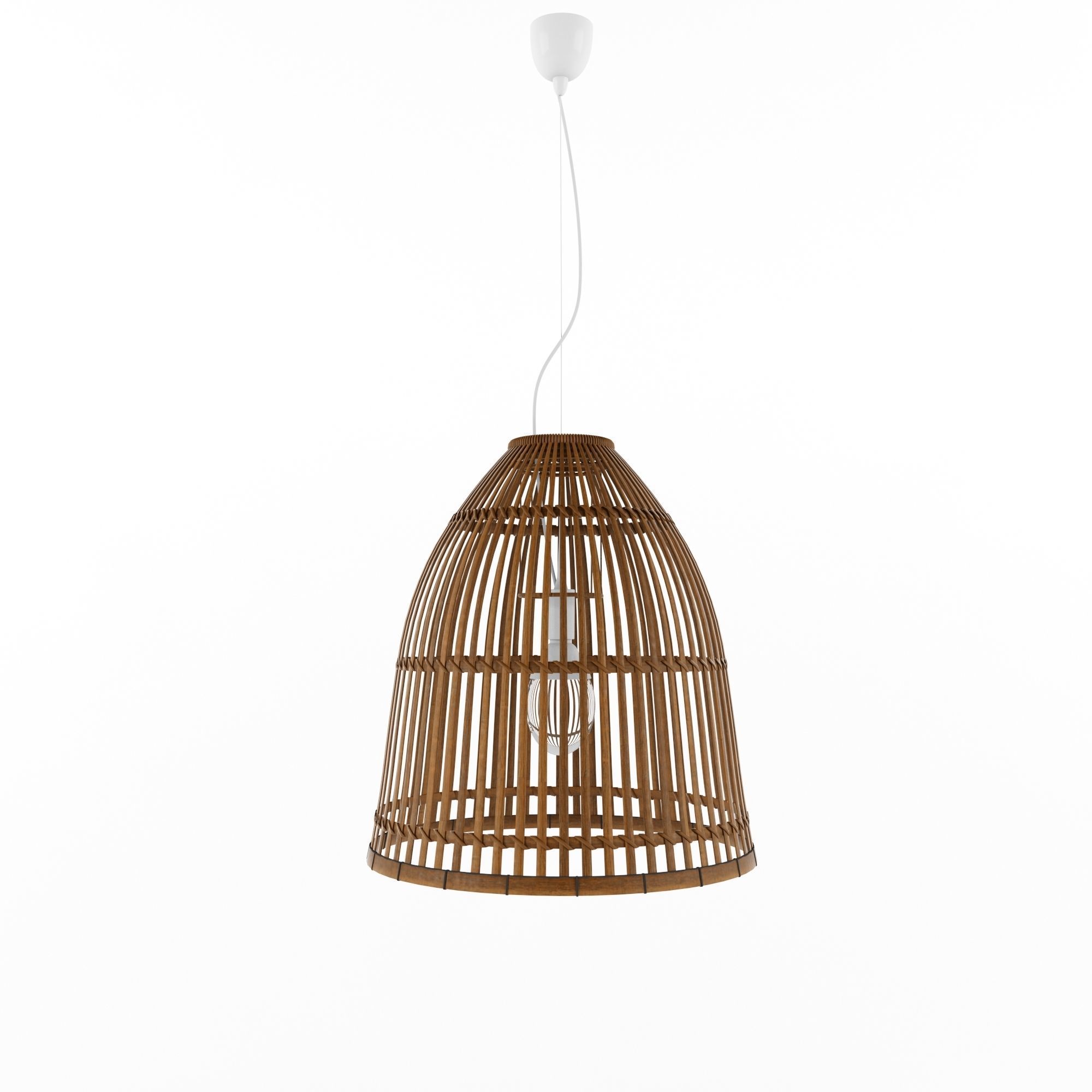 Lamp Rattan 5 3D model_2