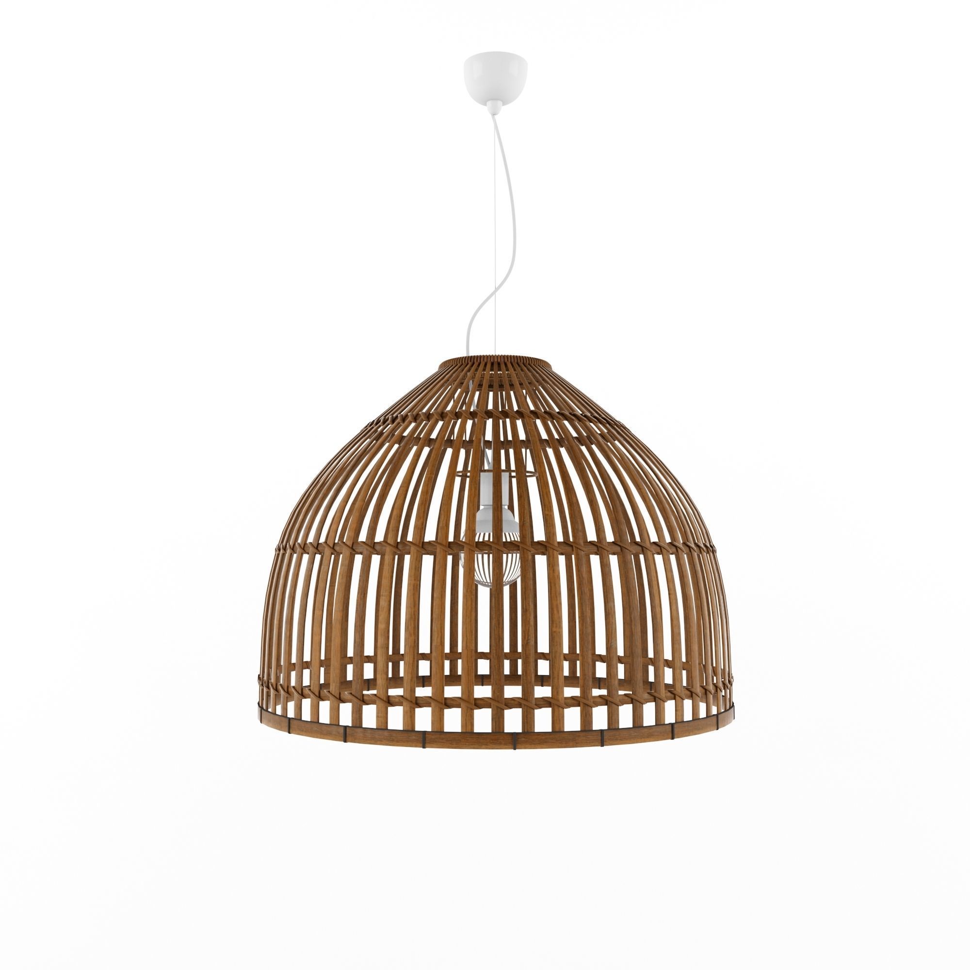 Lamp Rattan 5 3D model_1