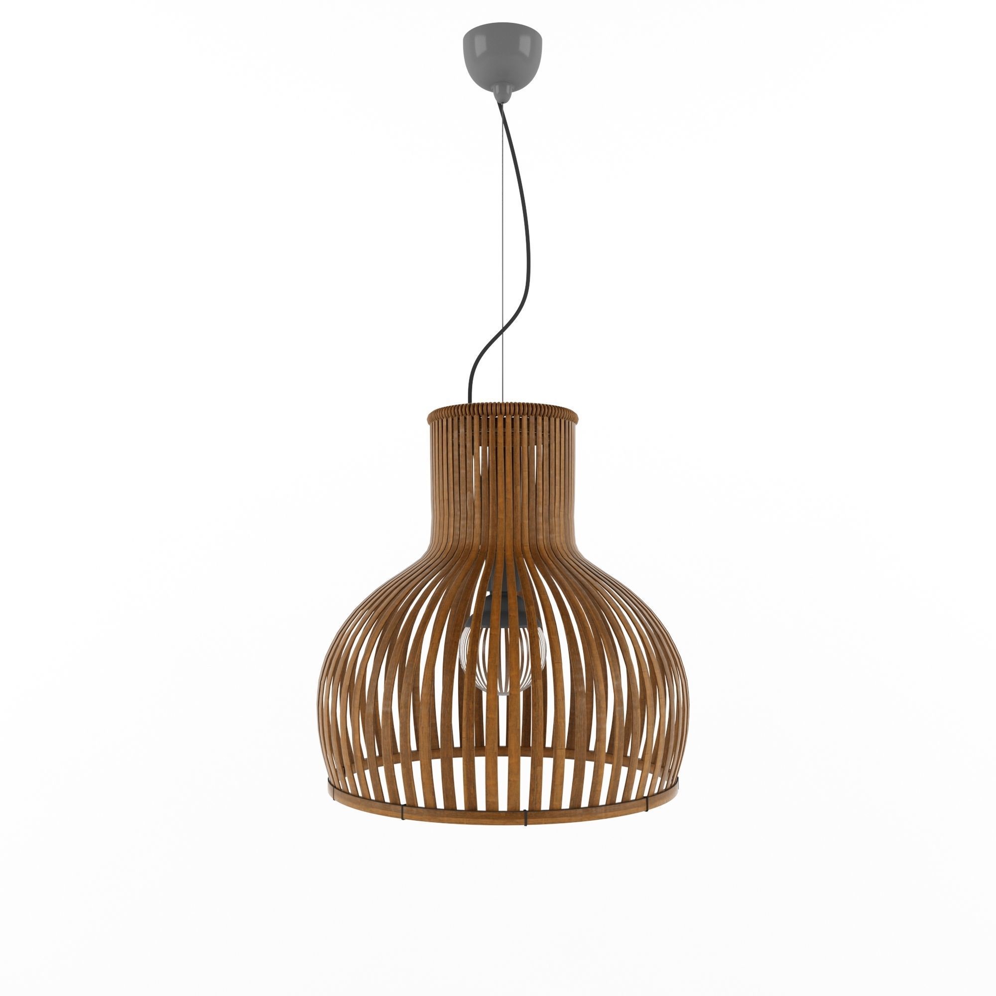 Lamp Rattan 5 3D model_3