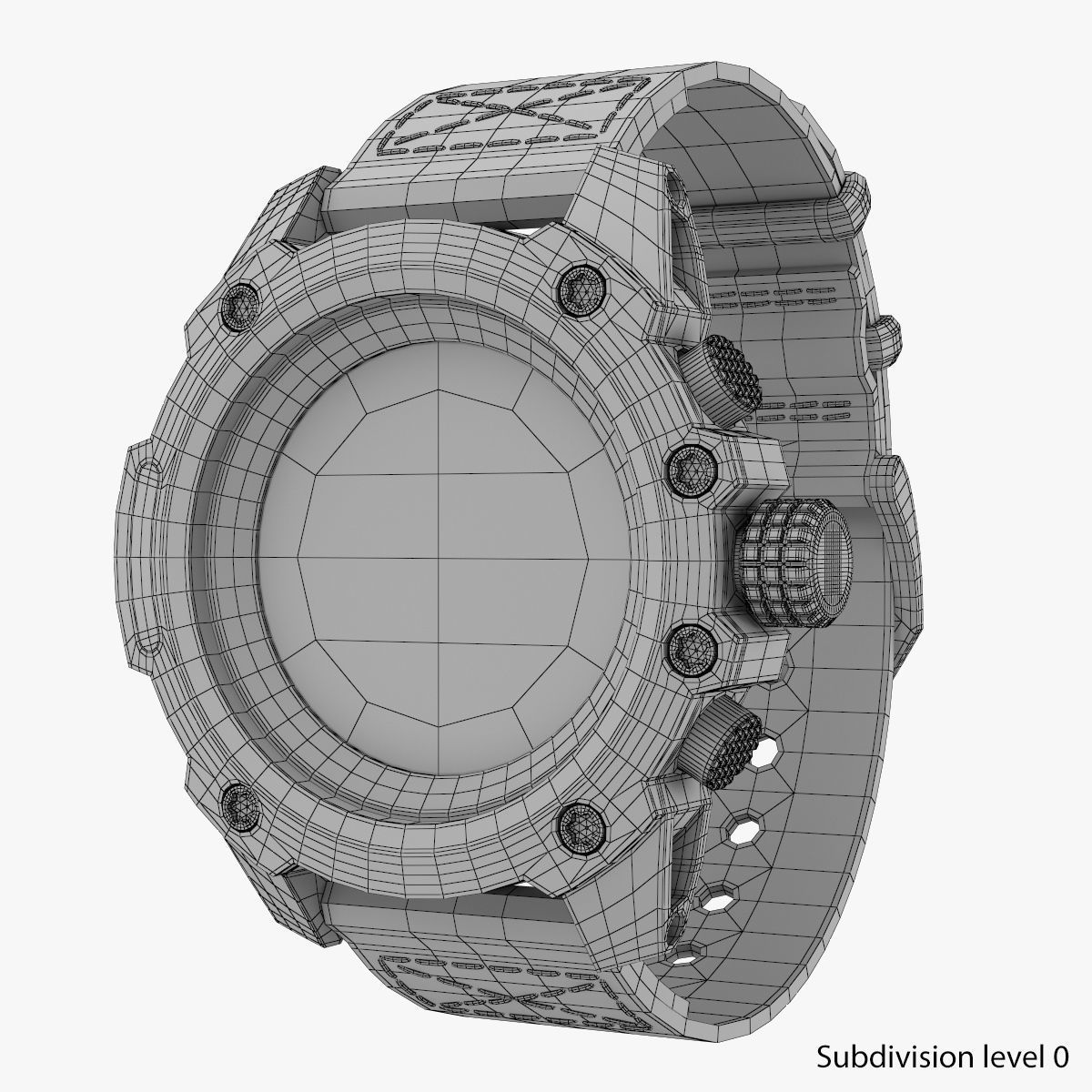 Military Watch 3 3D model_12