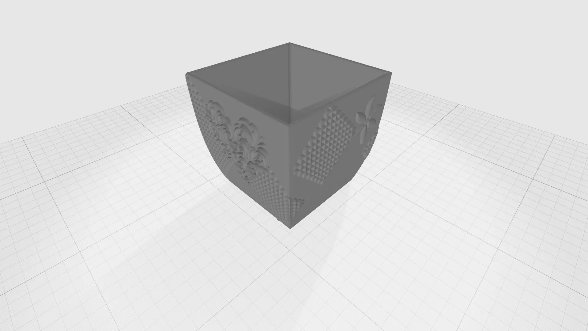 Vase with ornament 3D print model
