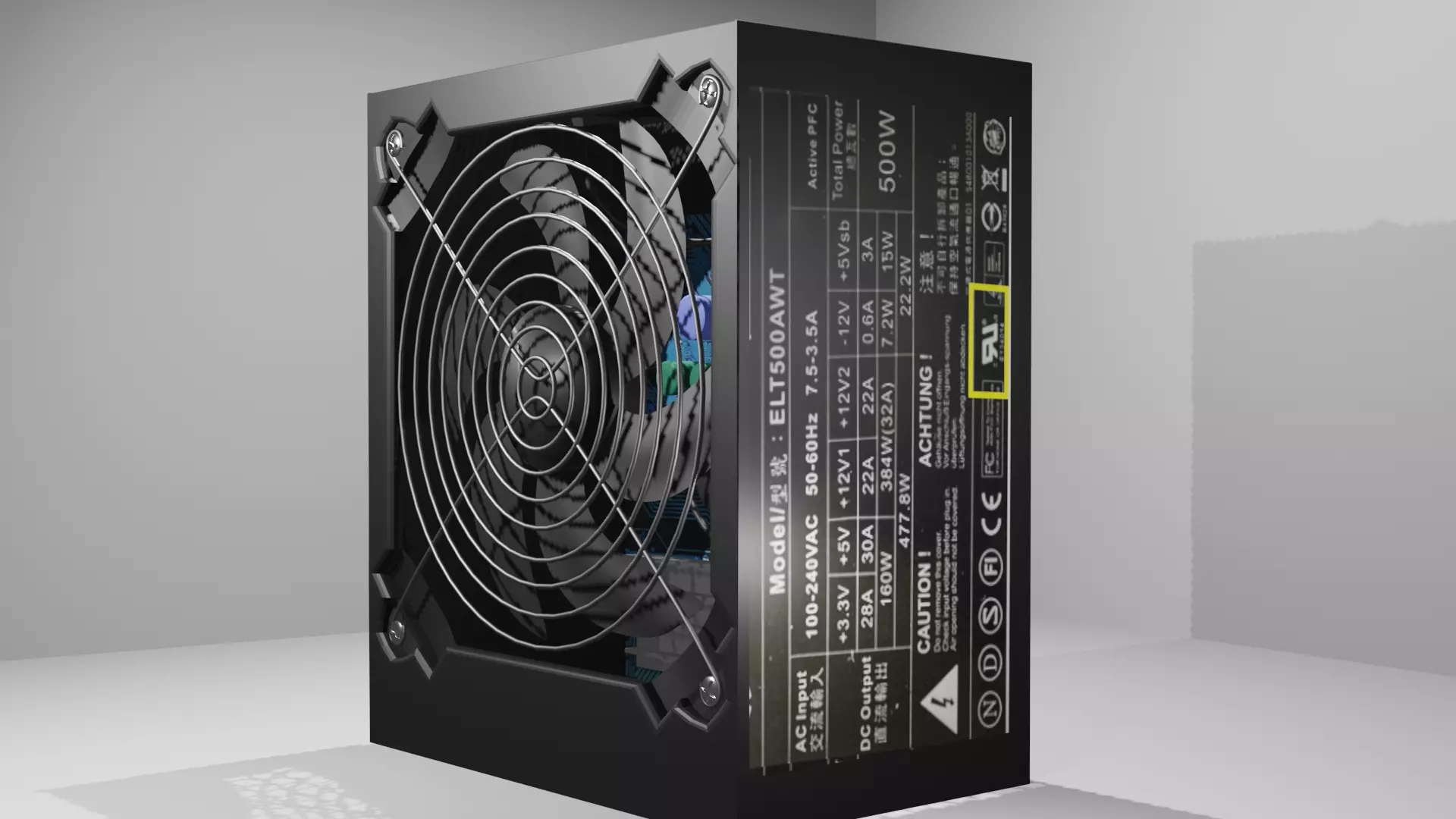 Computer font 3D model_0