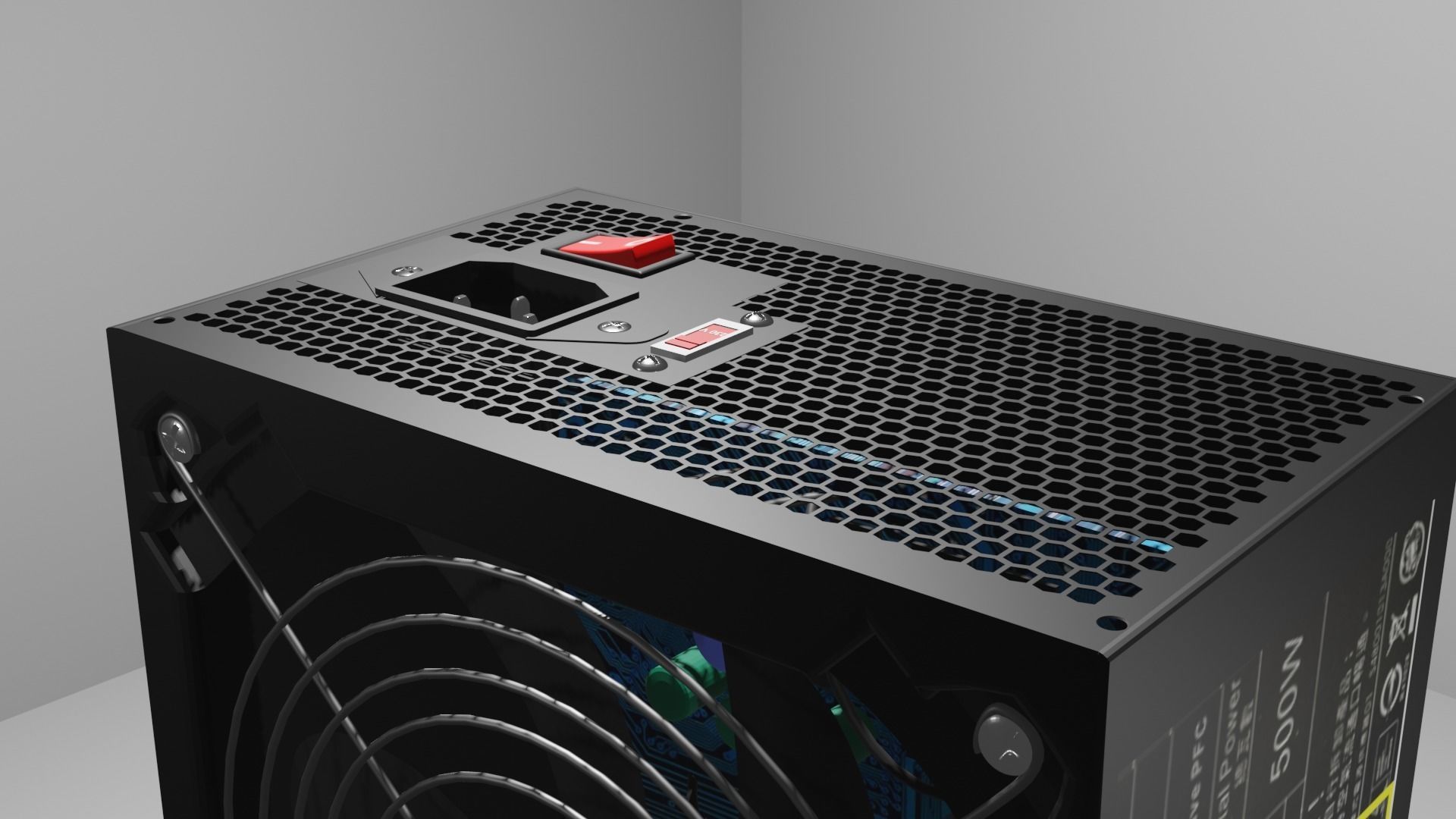 Computer font 3D model_1