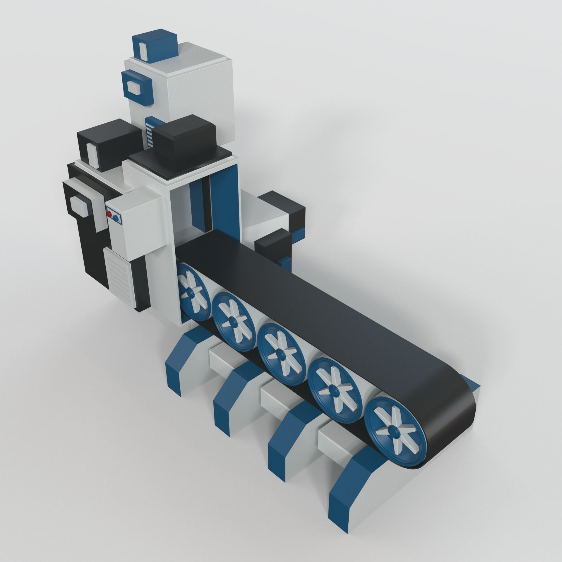 Conveyor Belt 3D model_2