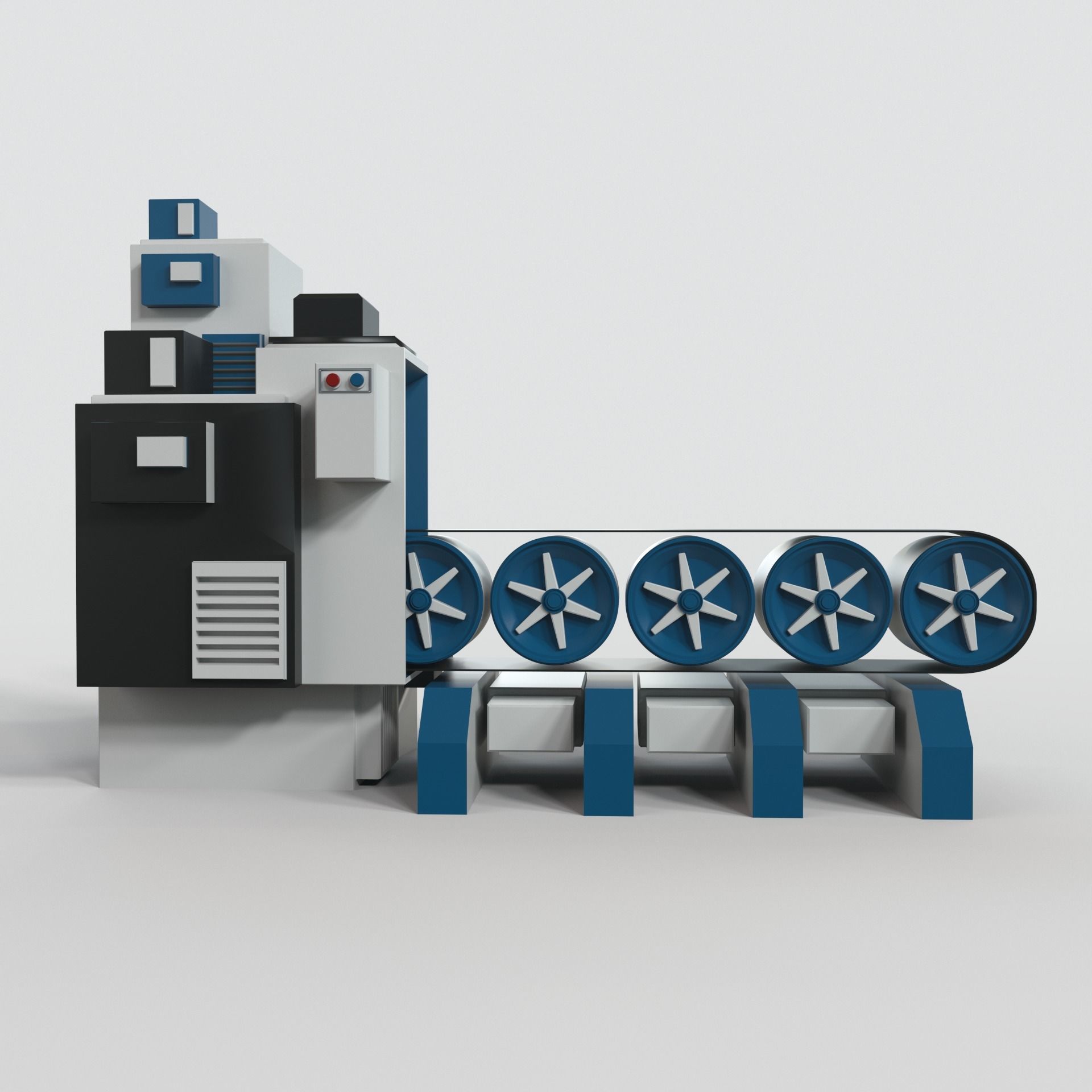 Conveyor Belt 3D model_3