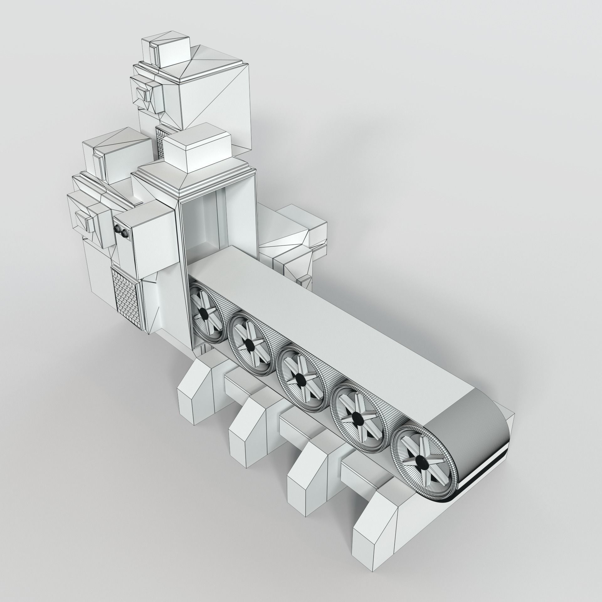 Conveyor Belt 3D model_6