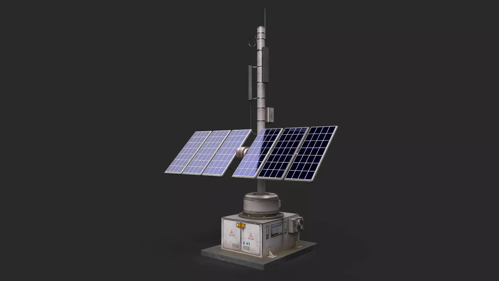 Solar Panel model 8K Textures Low-poly 3D model_0