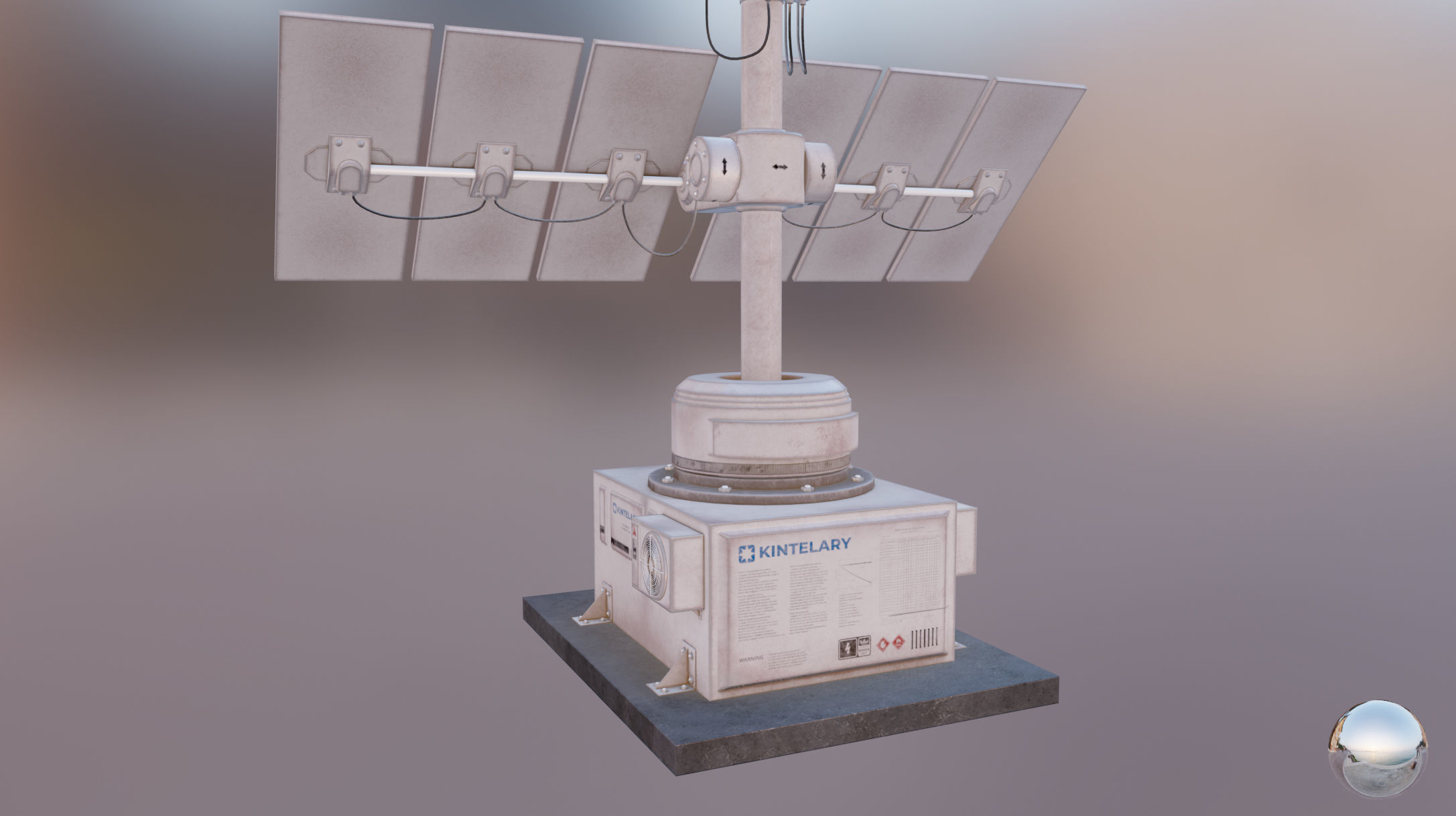 Solar Panel model 8K Textures Low-poly 3D model_18