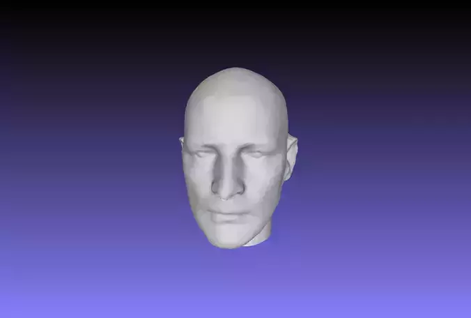 Human head 3d scanned with Bellus3d