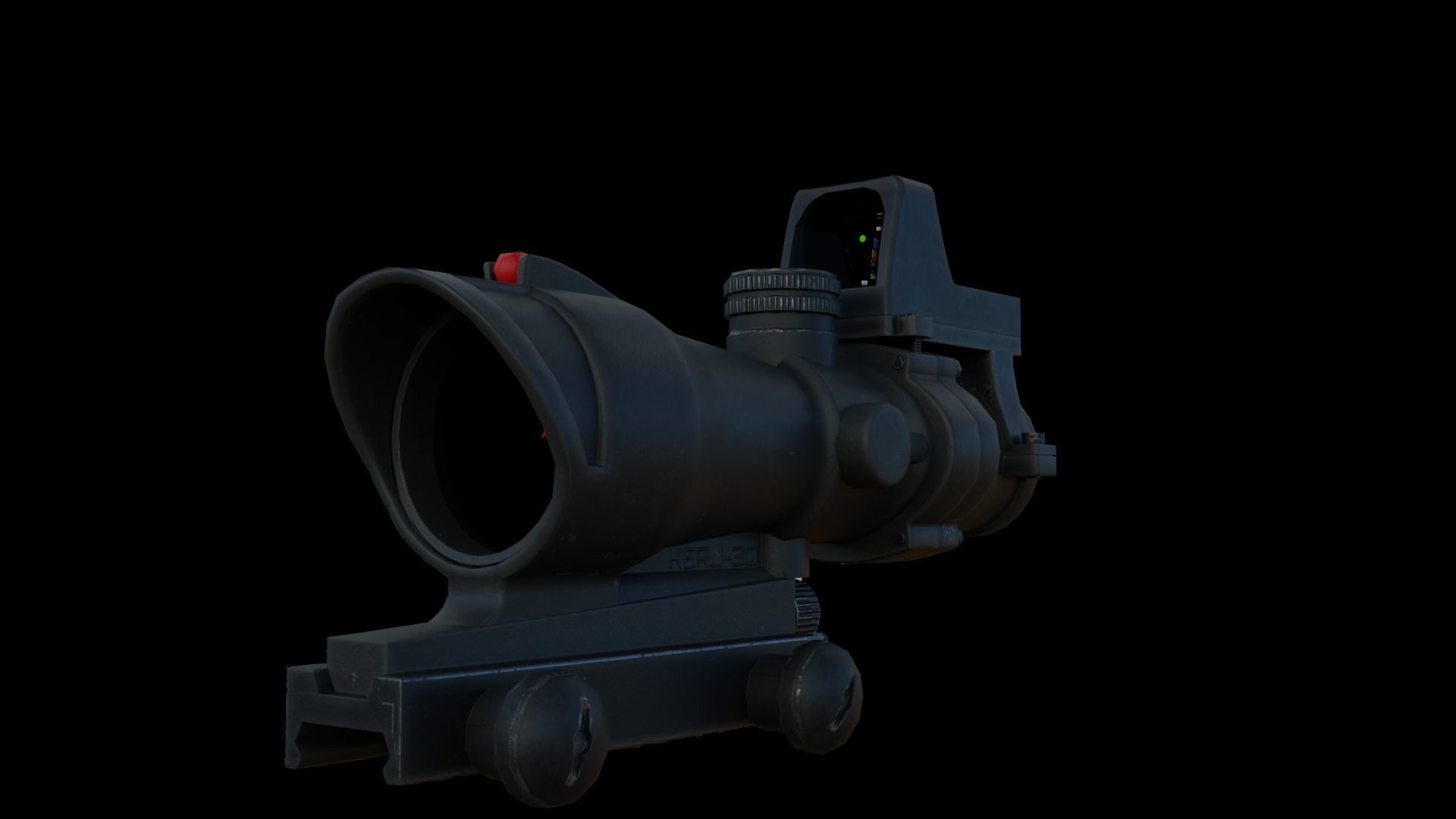 Modular Bullpup Rifle-Sniper Variant Low-poly 3D model_49