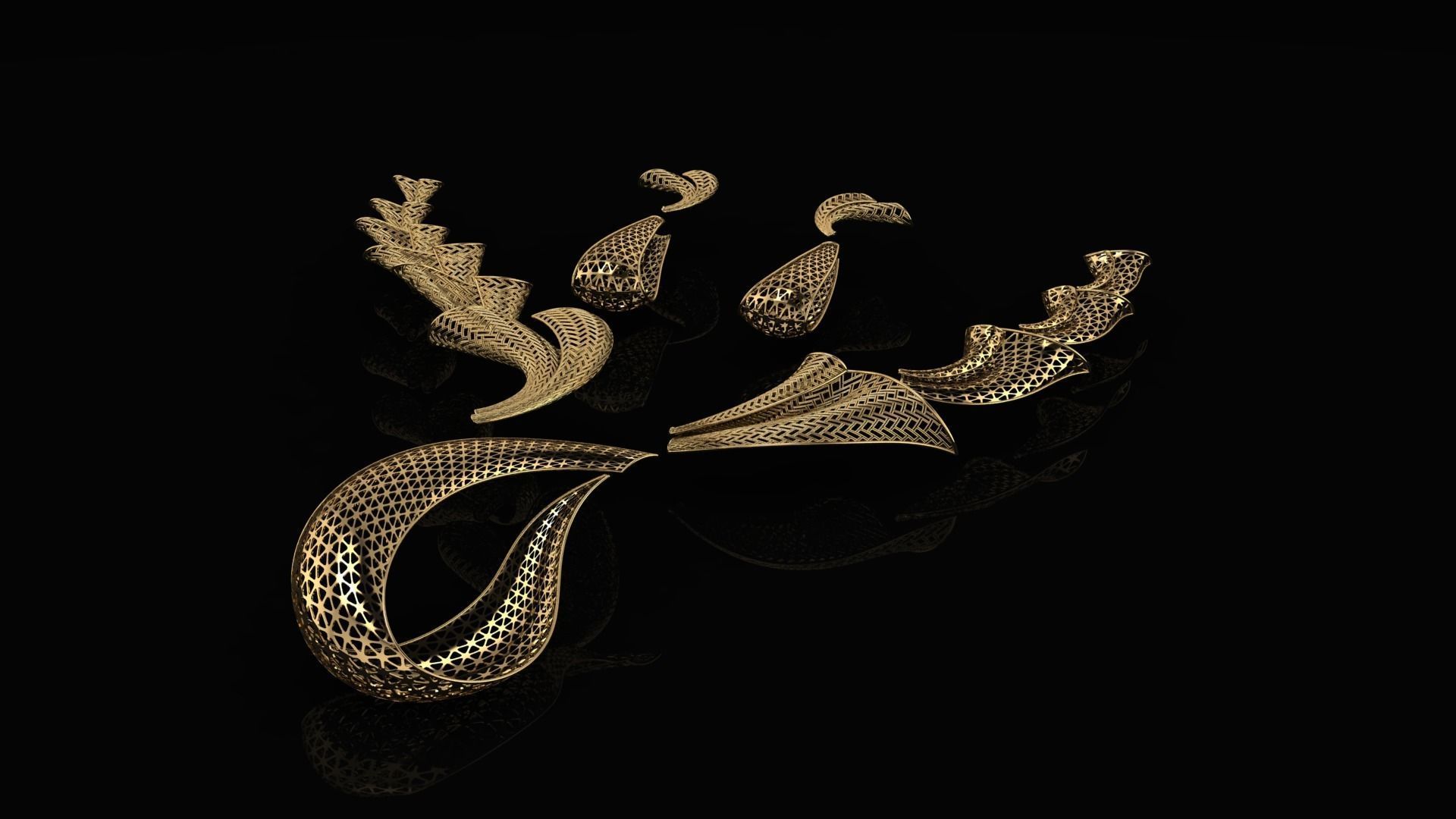 turkish necklece   3D print model_1