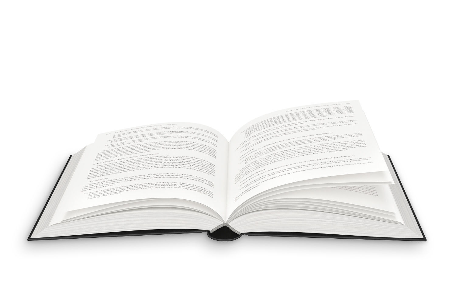 Open Books Set 3D model_7