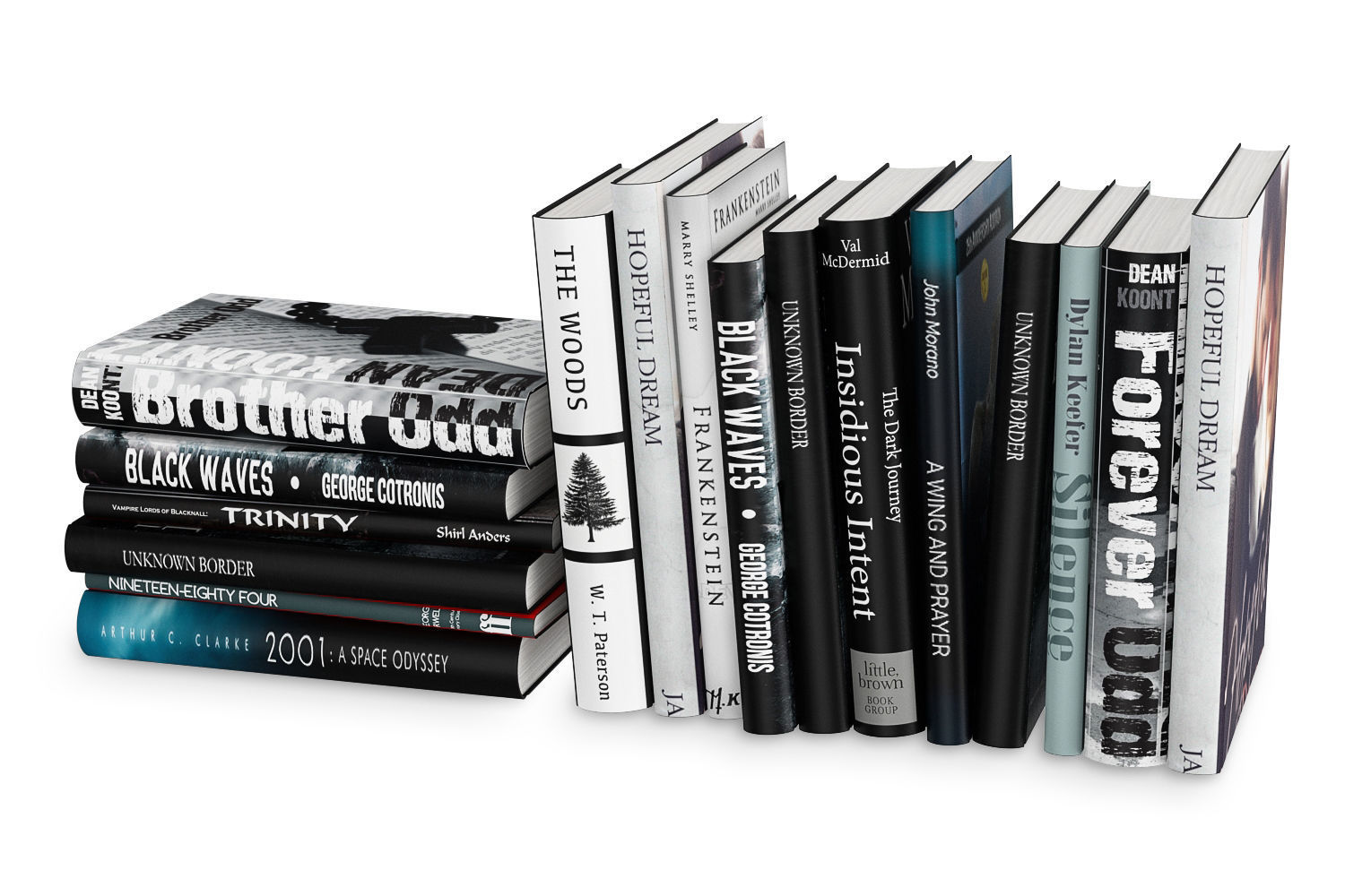 Open Books Set 3D model_10