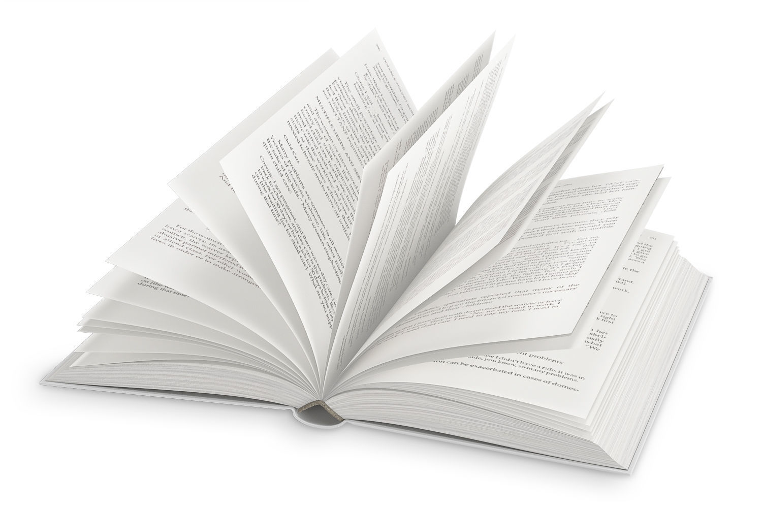 Open Books Set 3D model_6