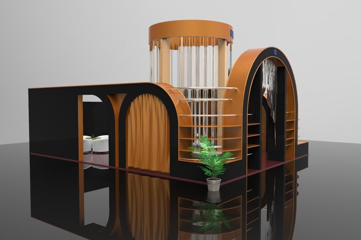 Exhibition Stall Collection 3D Free 3D model_4