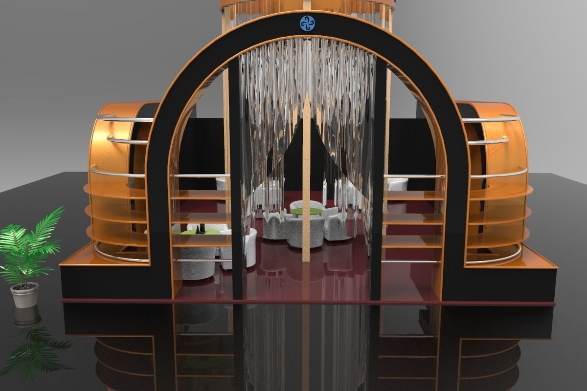 Exhibition Stall Collection 3D Free 3D model_6