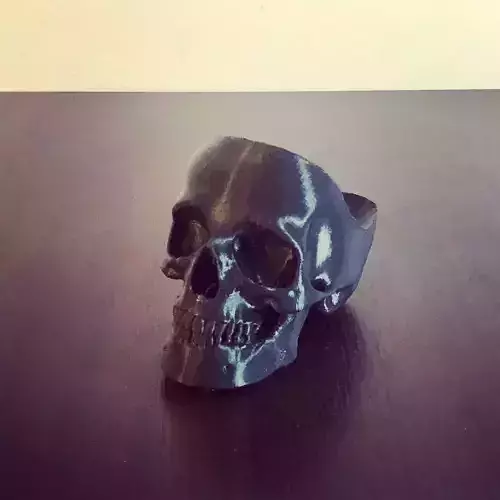 Skull 3D on table