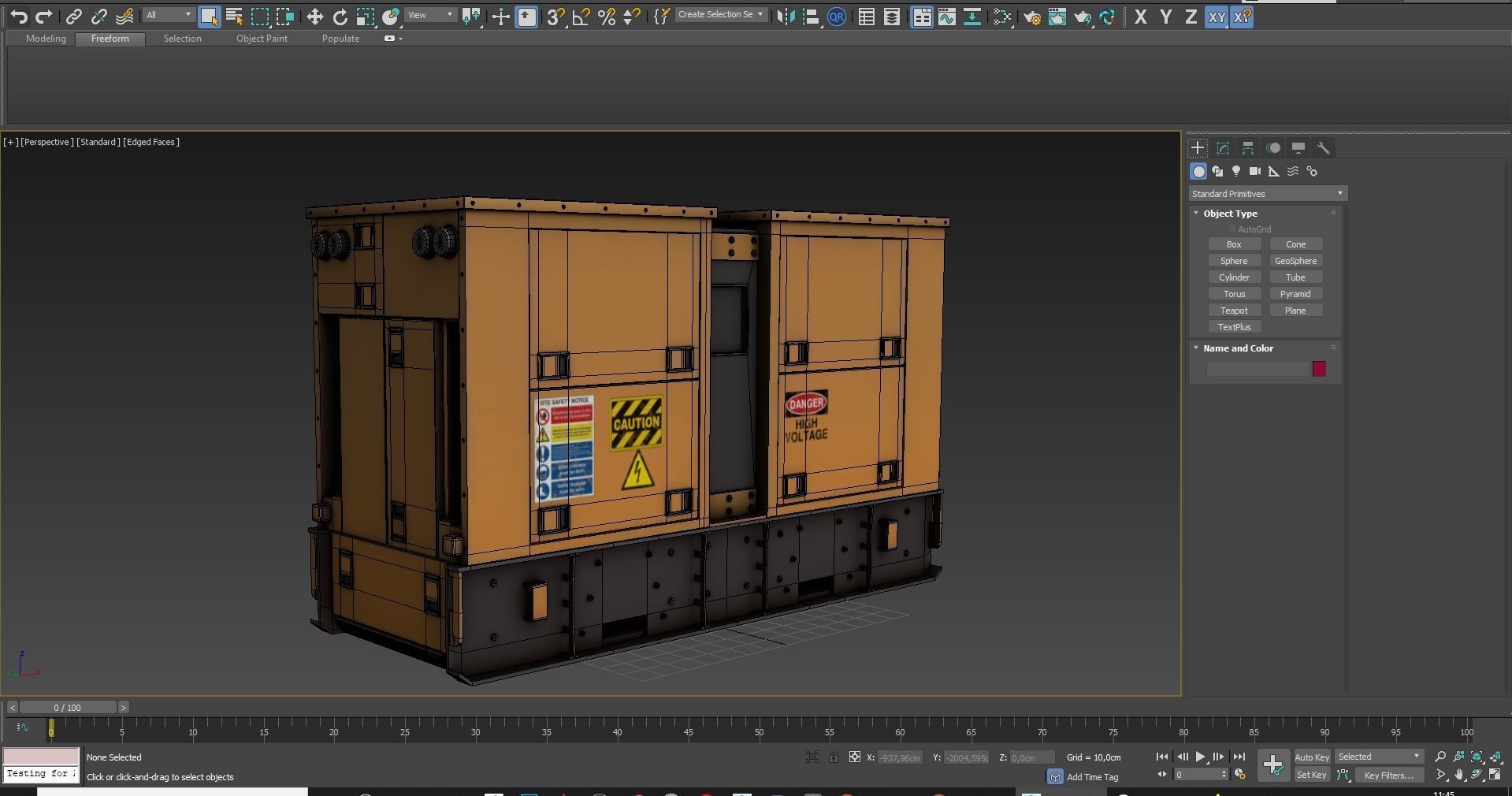 Power Generator PBR Low-poly 3D model_36