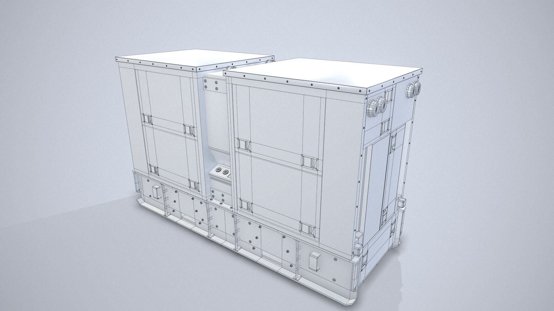 Power Generator PBR Low-poly 3D model_35