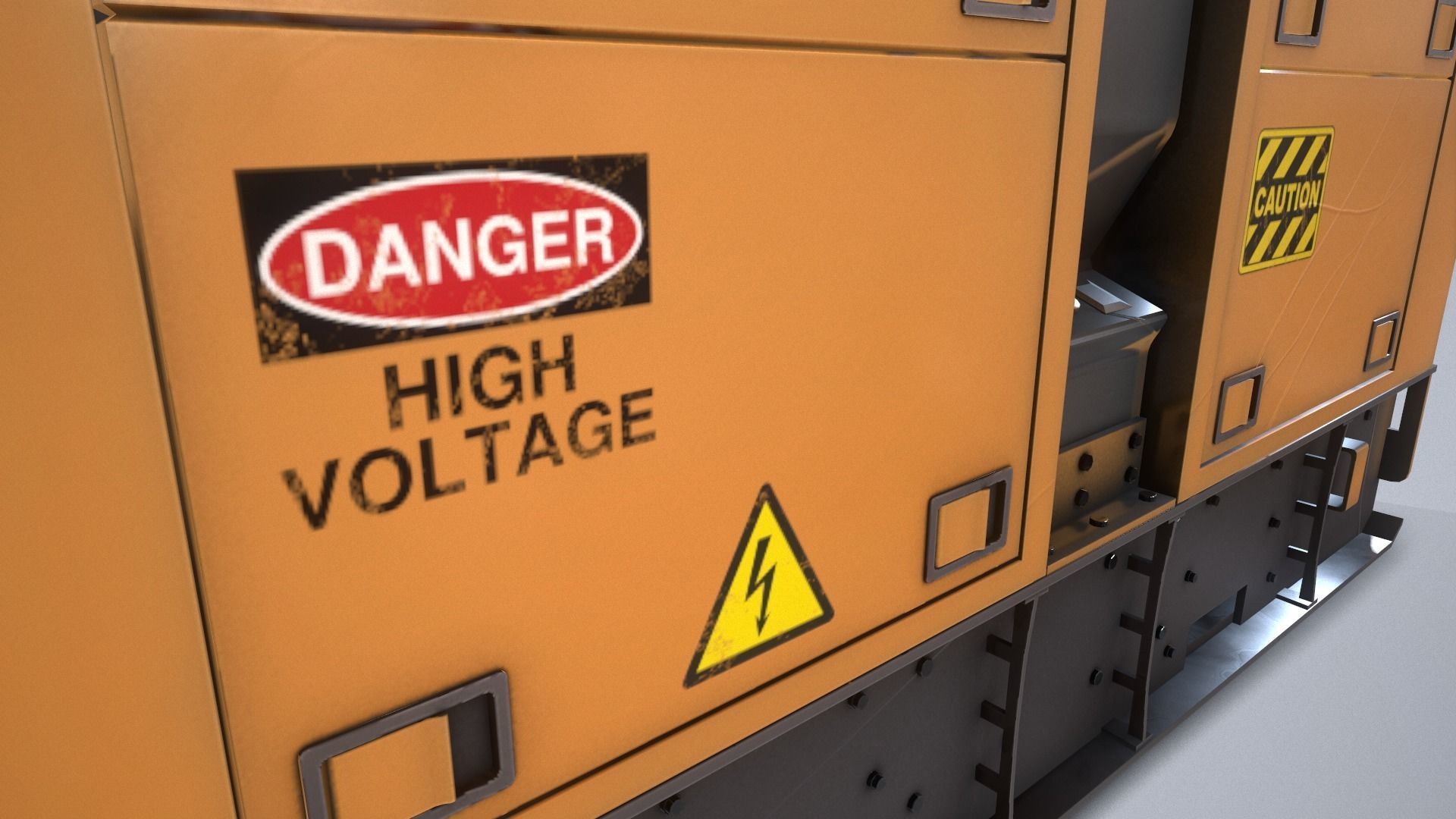 Power Generator PBR Low-poly 3D model_14