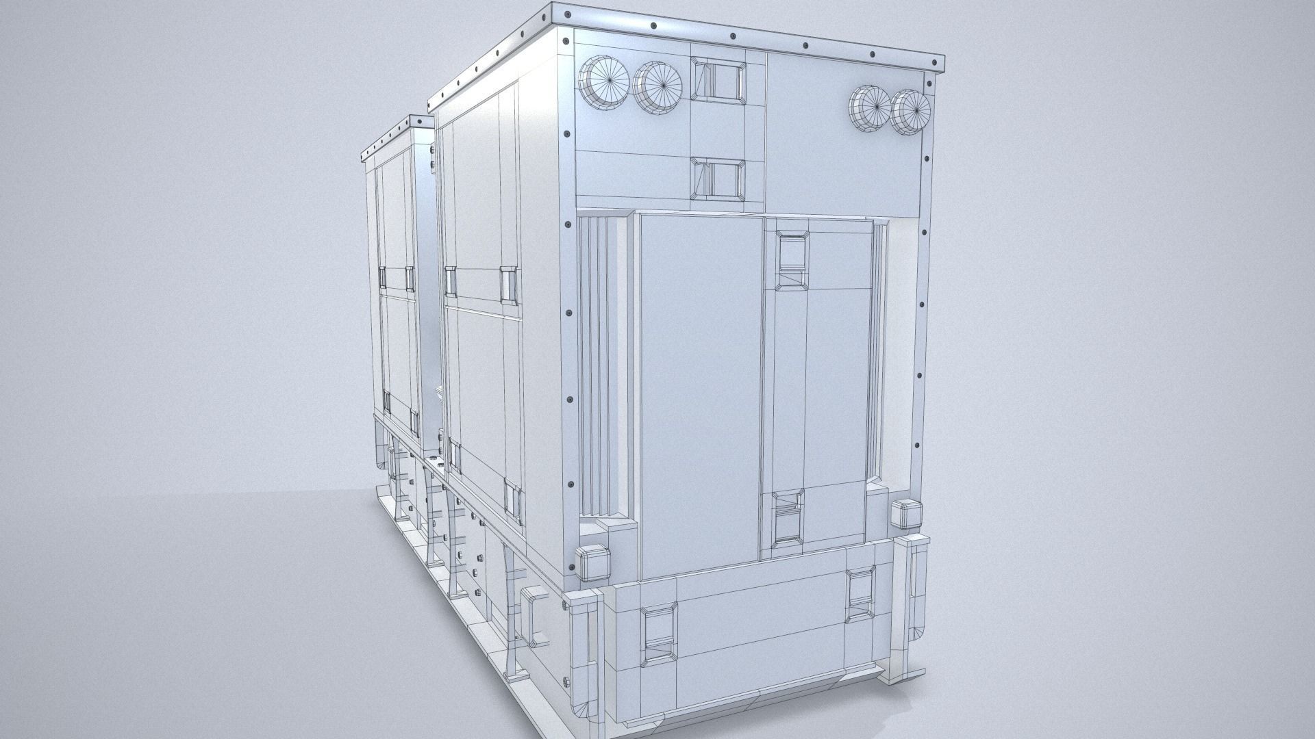 Power Generator PBR Low-poly 3D model_28