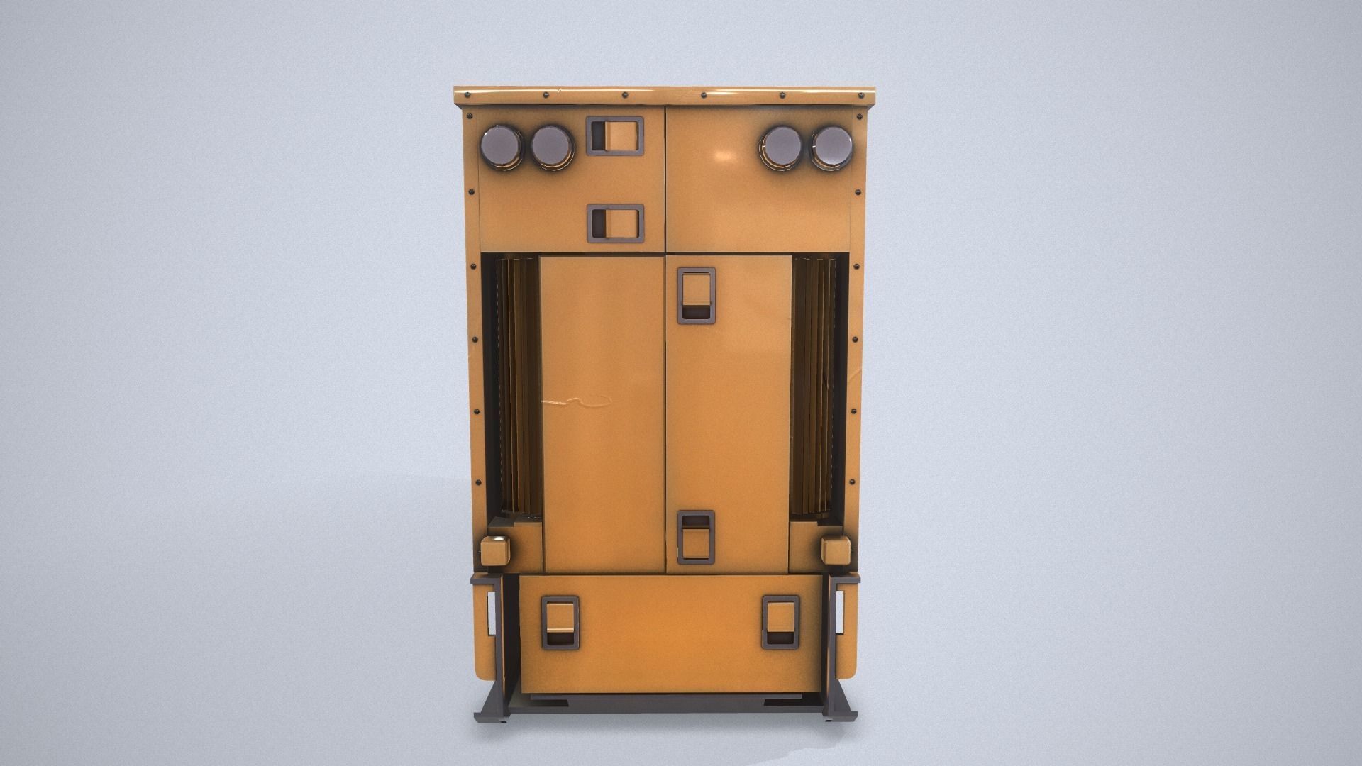 Power Generator PBR Low-poly 3D model_1