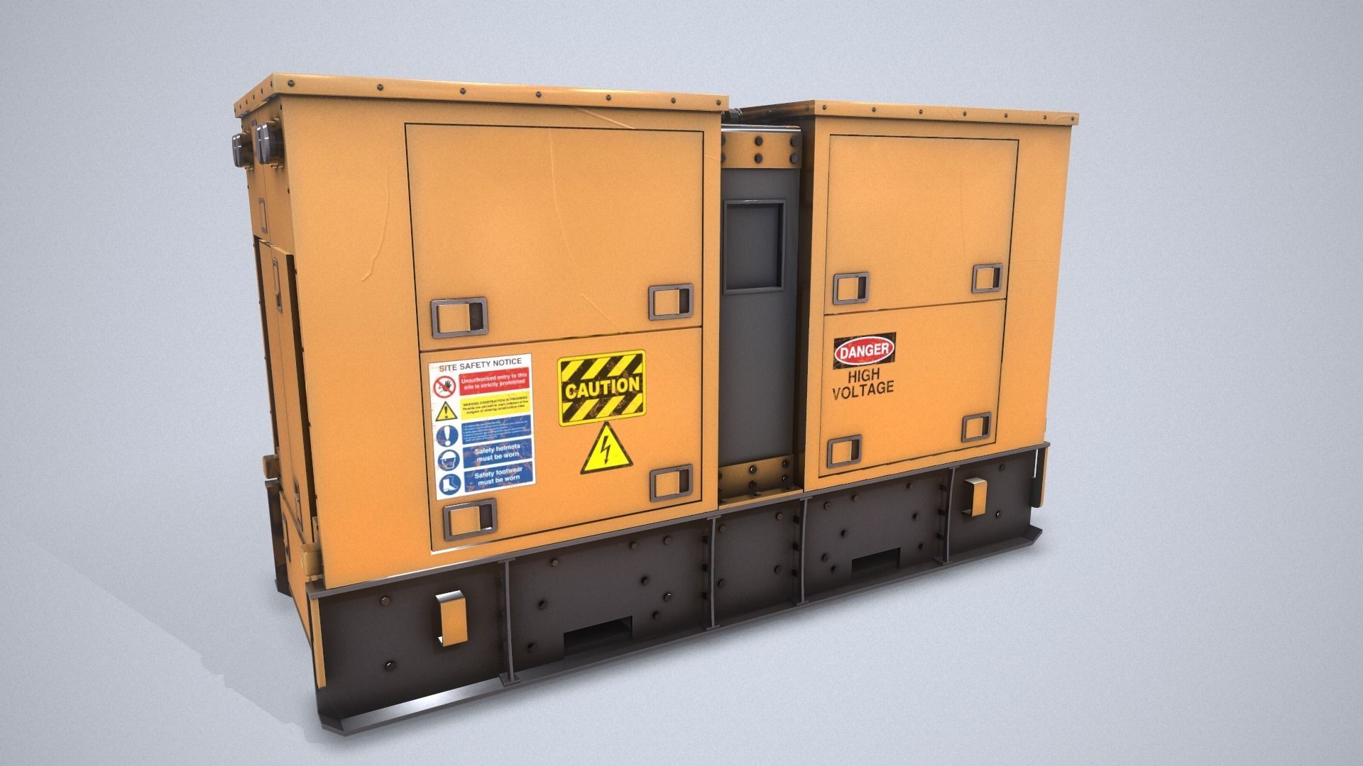 Power Generator PBR Low-poly 3D model_8