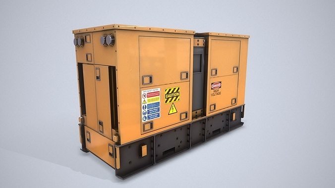 Power Generator PBR Low-poly 3D model