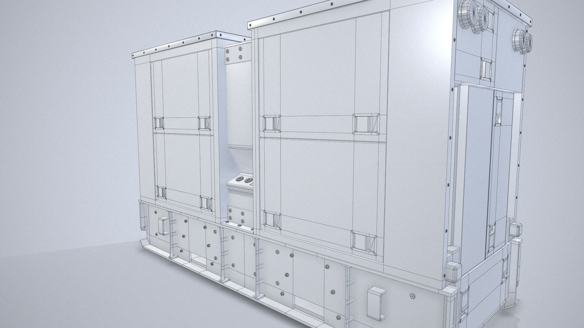 Power Generator PBR Low-poly 3D model_27