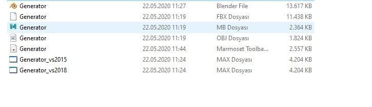 Power Generator PBR Low-poly 3D model_40