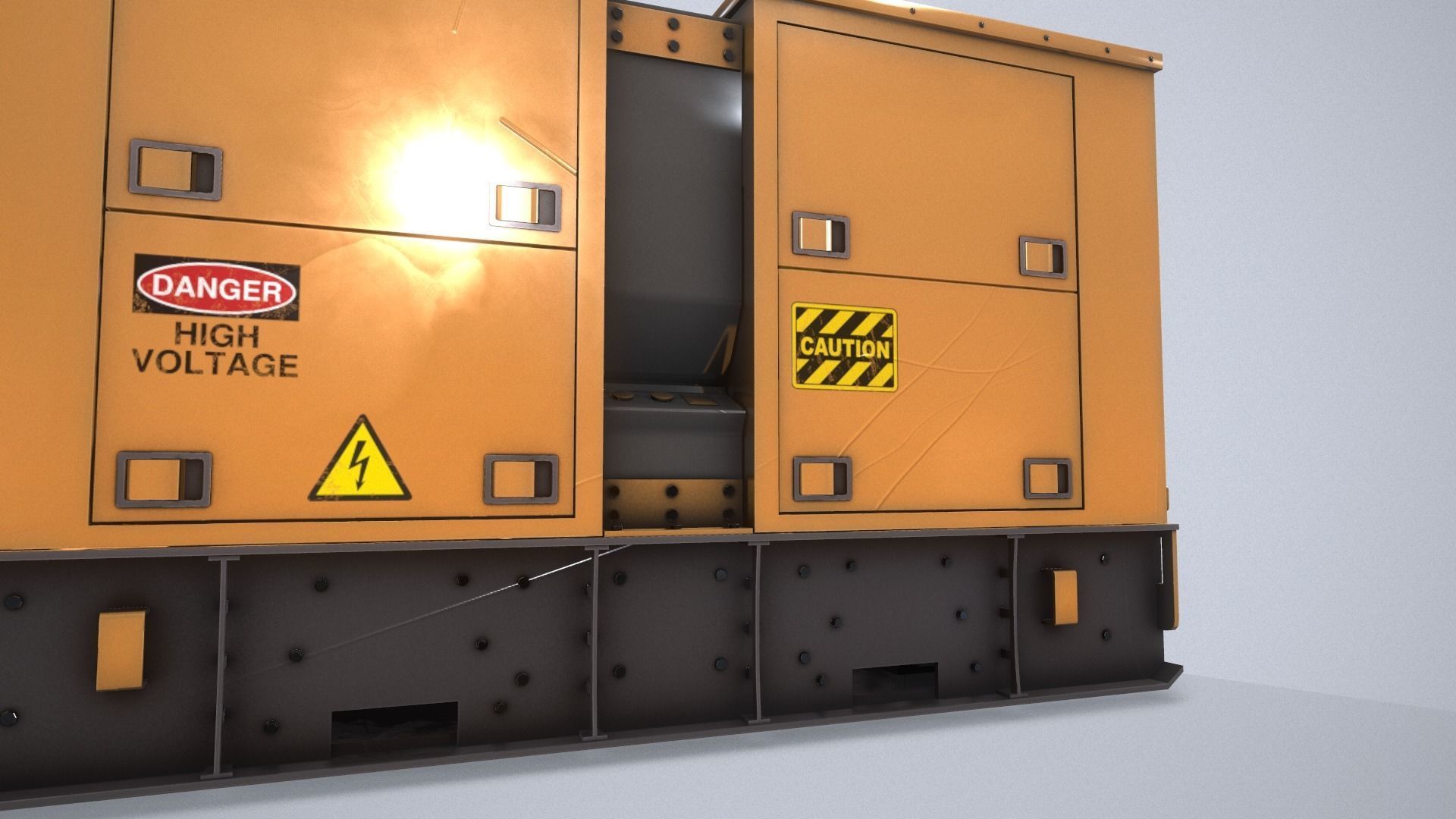 Power Generator PBR Low-poly 3D model_17