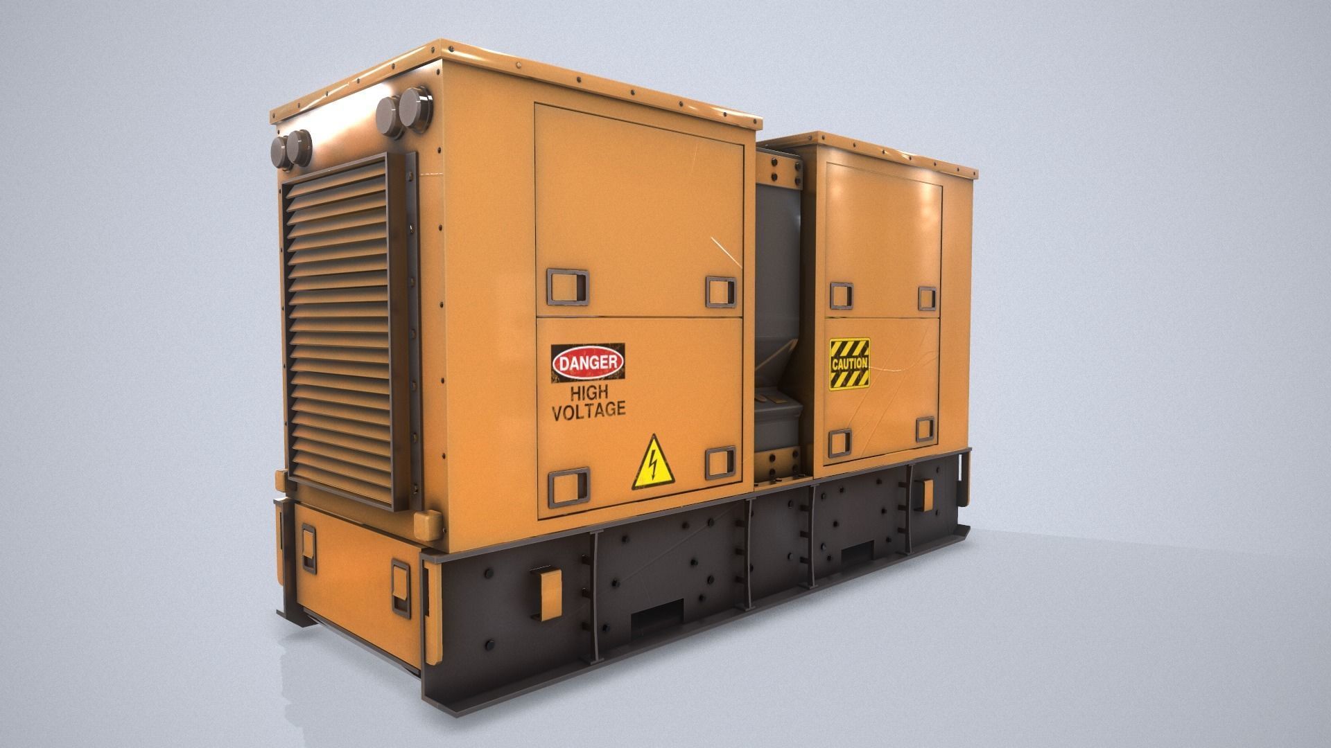Power Generator PBR Low-poly 3D model_4