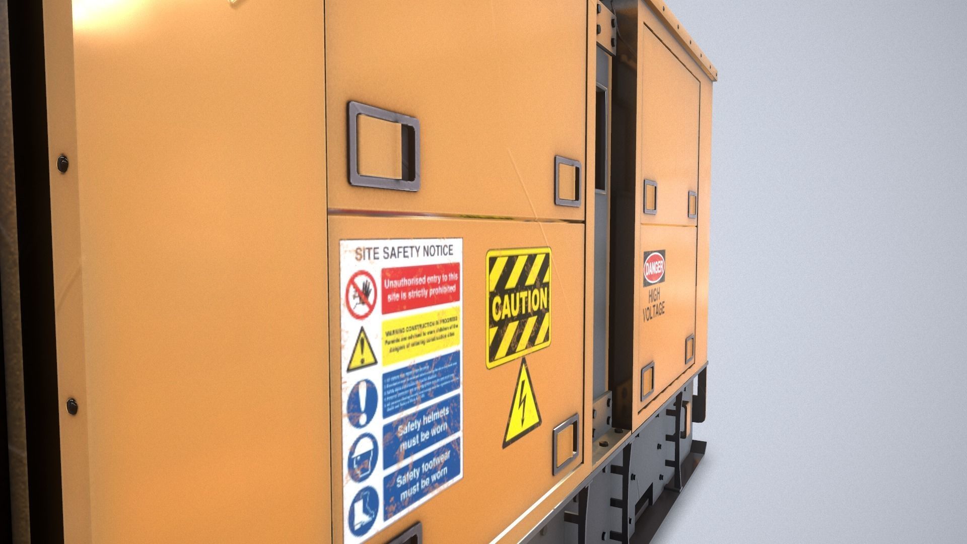 Power Generator PBR Low-poly 3D model_9