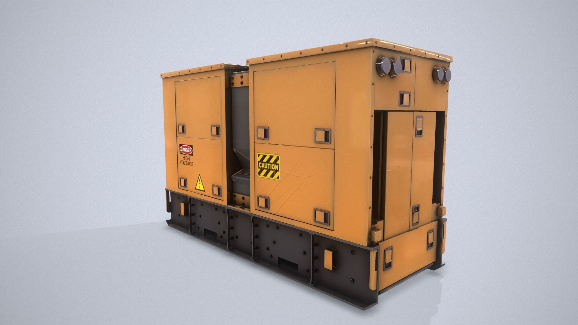 Power Generator PBR Low-poly 3D model_2