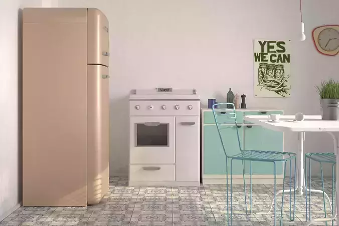 Kitchen Gasfire 1950s