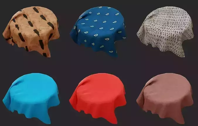 PBR Fabric tablecloth Texture