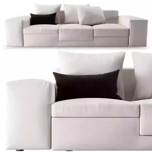 D ECOBOCO three different sofas with checkered patterns