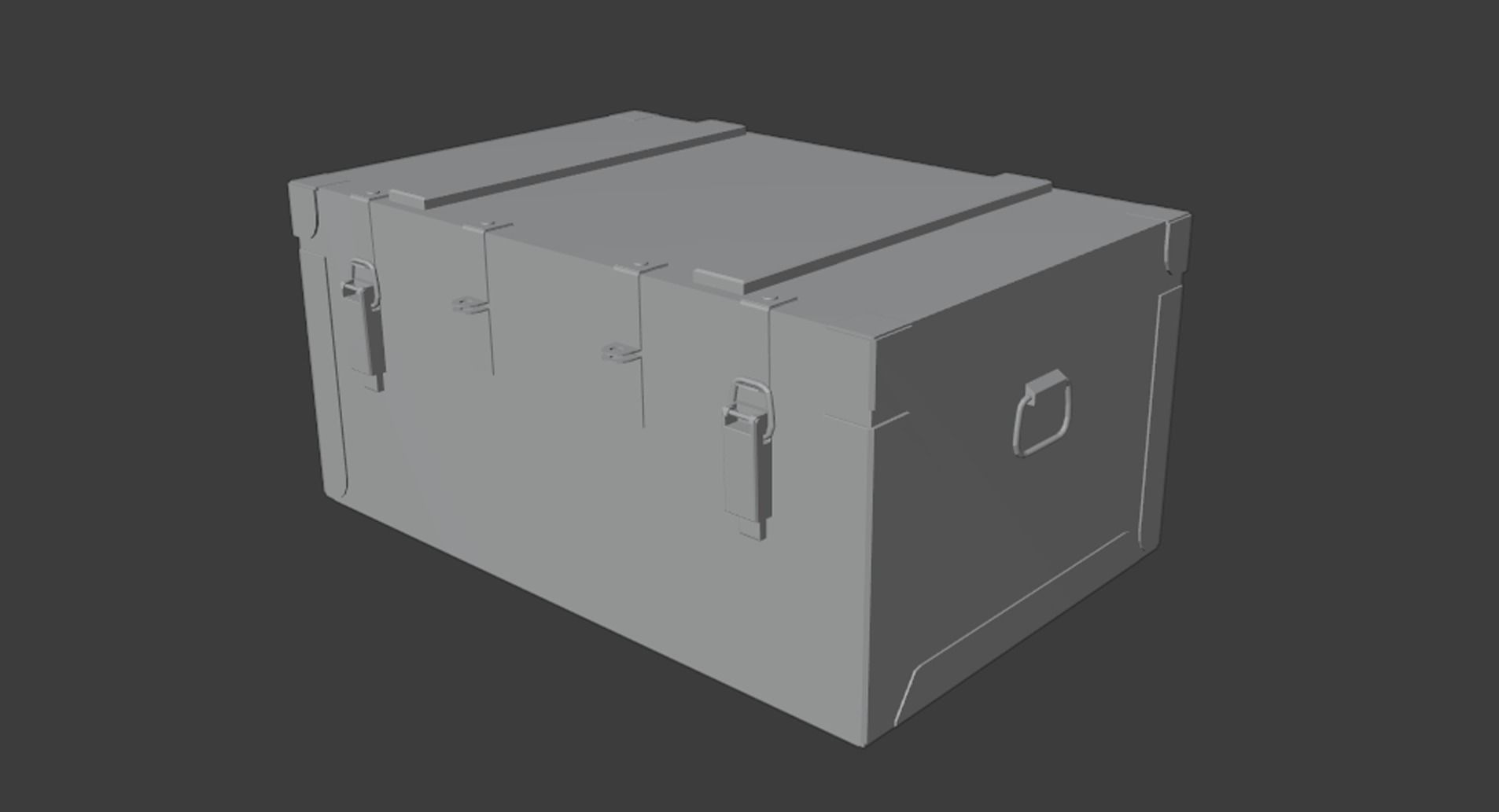 Army crate Free low-poly 3D model_7