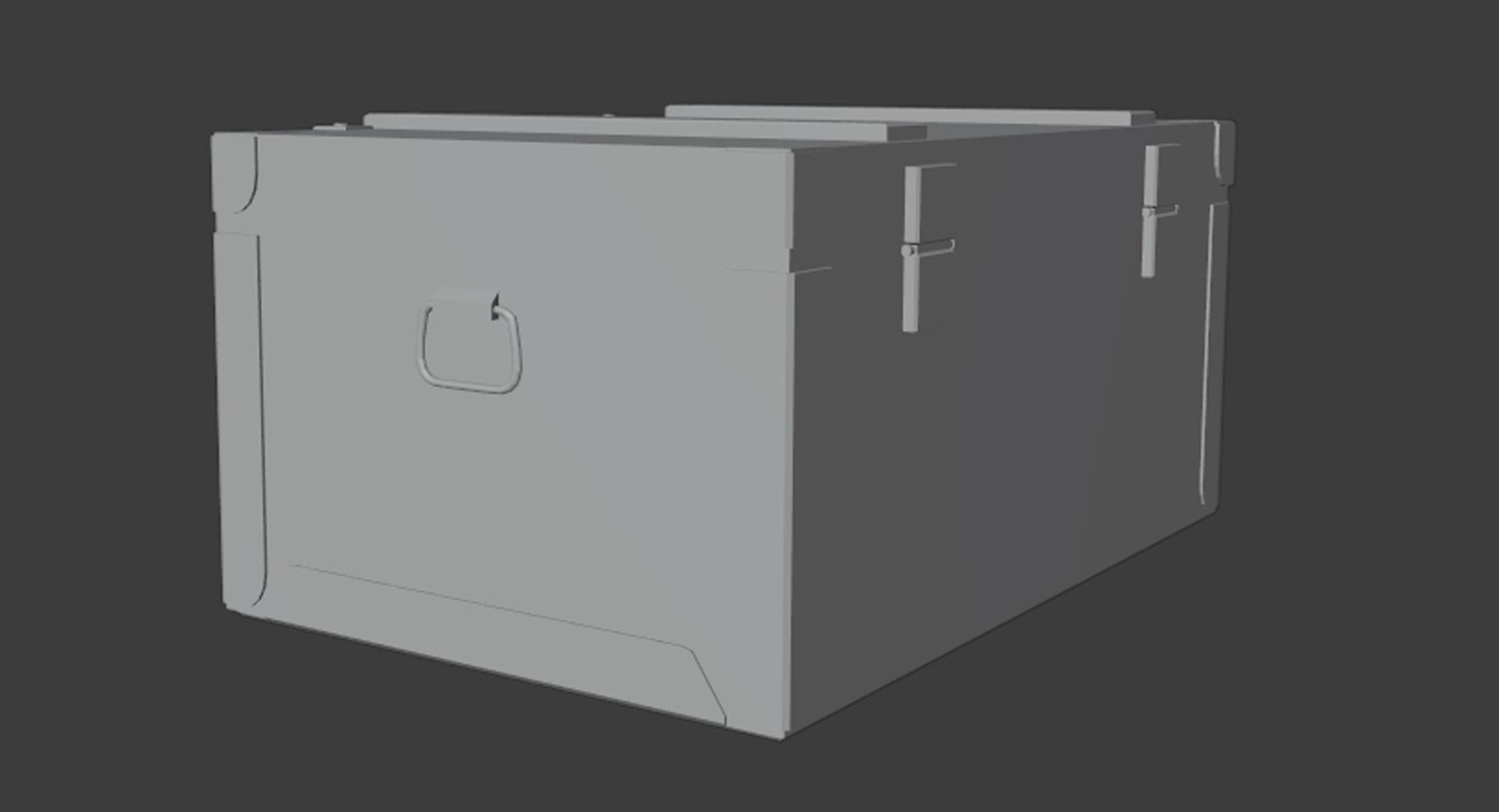 Army crate Free low-poly 3D model_8