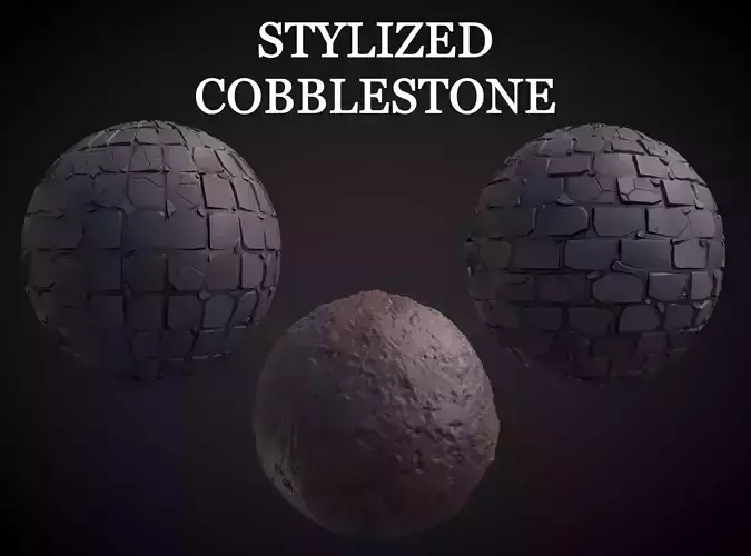 Stylized Cobblestone Texture Pack