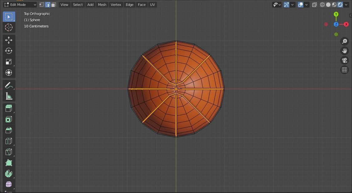 Basketball ball 3D model_2